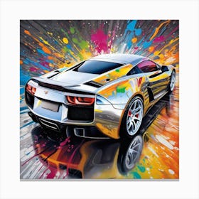 Sports Car Painting 1 Canvas Print