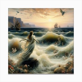 Mermaid Women 2 Canvas Print