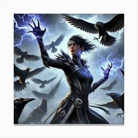 Zoya Raven Vanguard Mastery Canvas Print