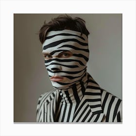 Zebra Mask Canvas Print