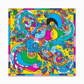 Abstract Colorful Pattern Canvas Print