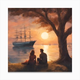 Sunset Love Canvas Print