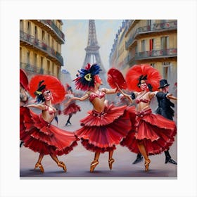 Paris Dancers Canvas Print