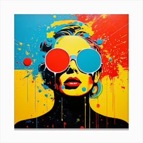 Abstract Retro Surrealism Pop Art Canvas Print