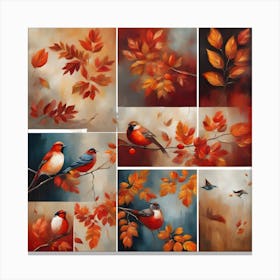 Autumn Birds 1 Canvas Print