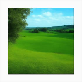 Green Field 1 Canvas Print