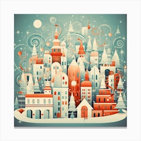 Christmas City Canvas Print