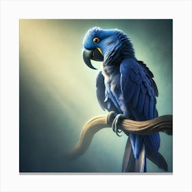 Blue Parrot 8 Canvas Print