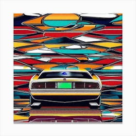 Abstract Of A Car Canvas Print