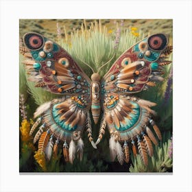 Native American Butterfly Art 2 Canvas Print