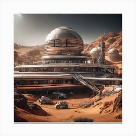 Alien City On Mars 1 Canvas Print