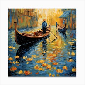 Venice Gondolas 1 Canvas Print