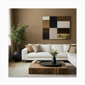 Modern Living Room 57 Canvas Print