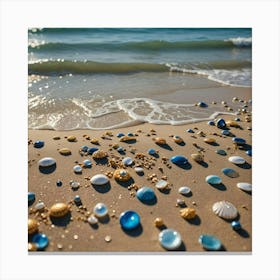 Sand, Beach, And Shells 3 Canvas Print