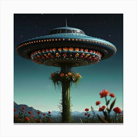 Leonardo Lightning Ufo Unidentified Floral Object Art 1 Canvas Print