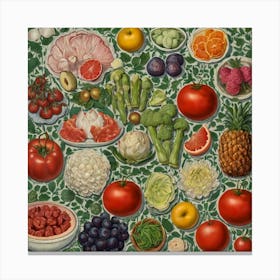 Fruits And Vegetables Canvas Print