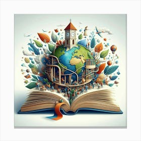 Book Illustration 2 Canvas Print