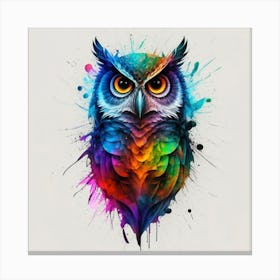 Colorful Owl Canvas Print