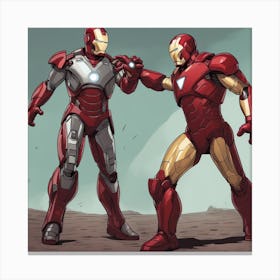 Iron Man And Avengers 1 Canvas Print