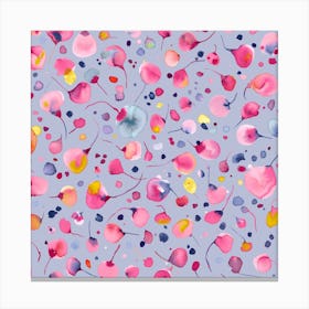 Flying Seeds Square Canvas Print