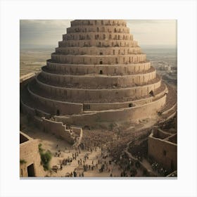 Pyramid Of Baal Canvas Print