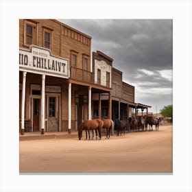 Old West Town 14 Canvas Print