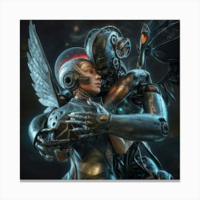 Cyborg Love Canvas Print