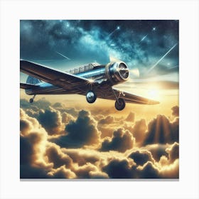 Airplane In The Sky 1 Canvas Print