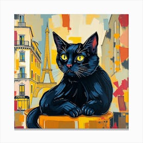 Paris Cat 3 Canvas Print