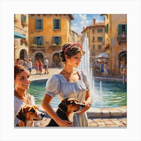 Dog Lovers Canvas Print