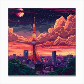 Tokyo Skyline Canvas Print