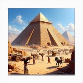 Pyramids Of Giza 4 Canvas Print