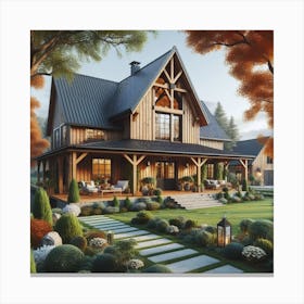 Barn House Canvas Print