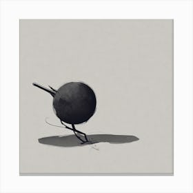 Bird On A Ball Canvas Print