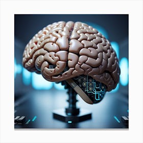 Artificial Intelligence Brain 18 Canvas Print