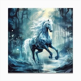 Horse In The Forest 2 Canvas Print