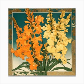 Asian Flowers Canvas Print