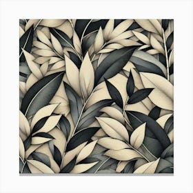 Bamboo leaves 2 Canvas Print