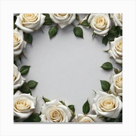 White Roses 9 Canvas Print