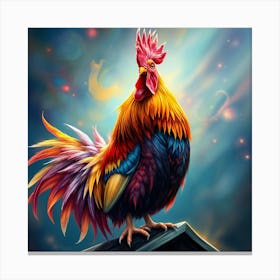 Rooster 2 Ai Canvas Print