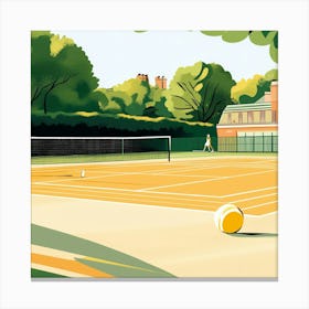 Courtside Oasis Canvas Print