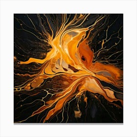 Firefly Vibrant Abstract Digital Art Showcasing Chaotic Beauty And Fluid Motion 52418 (2) Canvas Print