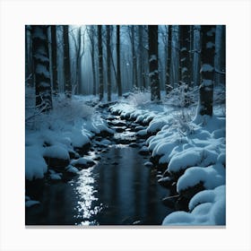 Winter In The Woods Canvas Print