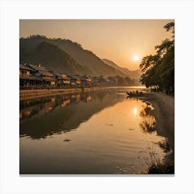 Capture The Beauty Of The Golden Hour The Period Shortly After Sunrise Or Before Sunset During A Jou 1237860286 Canvas Print