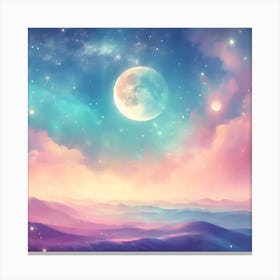 Moon In The Sky Canvas Print