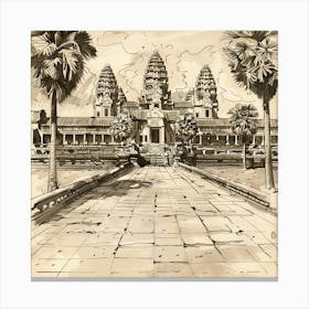 Angkor Wat 7 Canvas Print