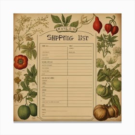 Default Vintage Make A Seedshopping List Aesthetic 2 (1) Canvas Print