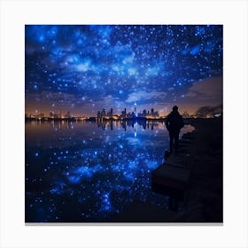 Starry Night Sky Canvas Print