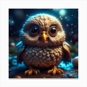 Baby Owl2 Canvas Print