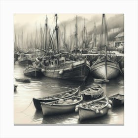 Harbour At Dundee Canvas Print